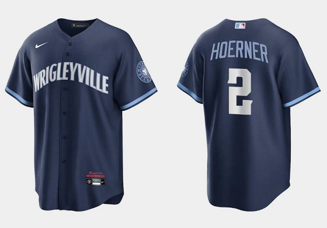 Men's Chicago Cubs #2 Nico Hoerner Navy City Connect Cool Base Stitched Baseball Jersey Men's Chicago Cubs #2 Nico Hoerner Navy City Connect Cool Base Stitched Baseball Jersey